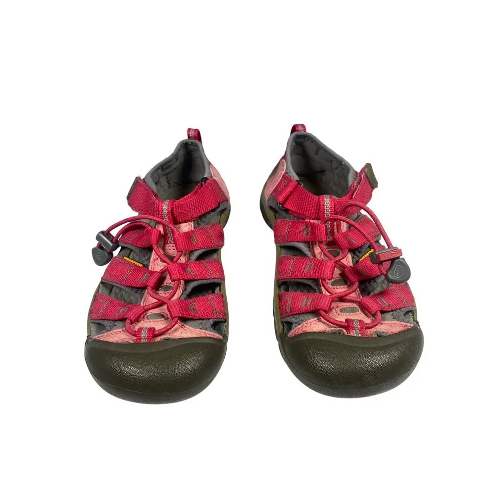 Girls Keen Newport H2 Red Youth Kids Sandals Shoes Size 4 Waterproof EU 37